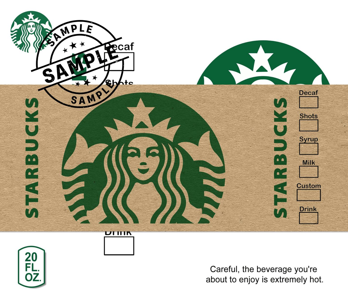 20oz Starbucks Tumbler Cups - Maam Made ItTumblersMaam Made It